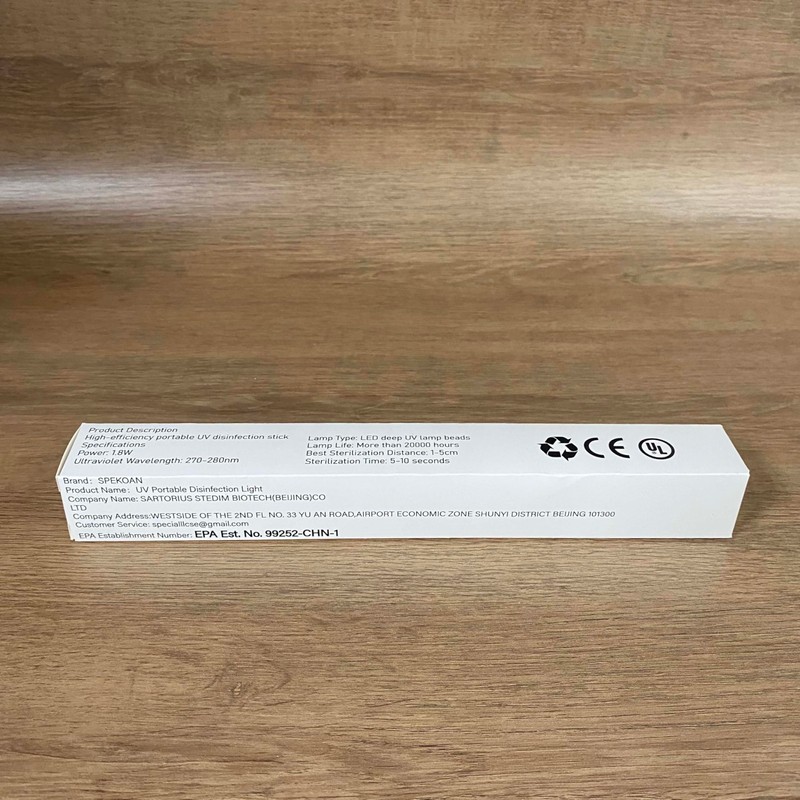 SPEKOAN UV Light Sanitizer – Portable UV Light Wand –