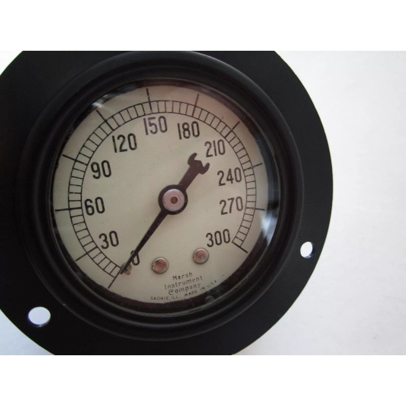 Marsh NEW Vintage Marsh Instrument Vacuum Pressure Gauge 0-300 PSI