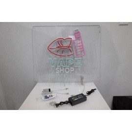 SHOWTIME 24"X18" LED VAPE SHOP Sign - Super Bright Illuminated Signage High Visibility