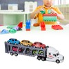 1:48 Carrier Truck Toy Model Alloy Detachable Six Car Kids