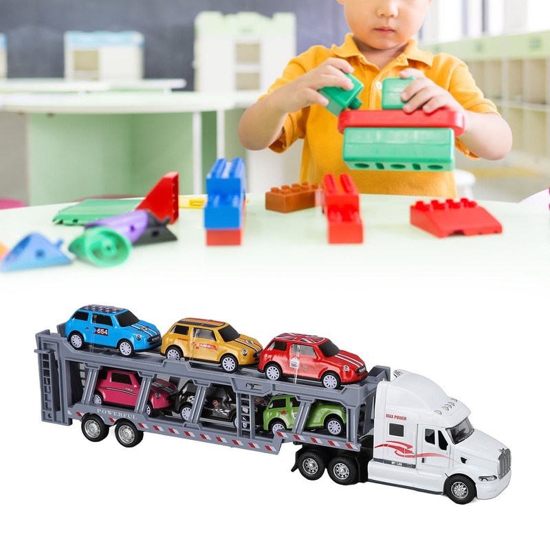 1:48 Carrier Truck Toy Model Alloy Detachable Six Car Kids
