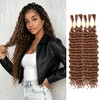 22 Inch 30# Deep Wave Bulk Hair Extensions for Boho