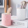 Ceramic Pen Holder Stand Cup Pencil Holder Organizer Makeup Brush
