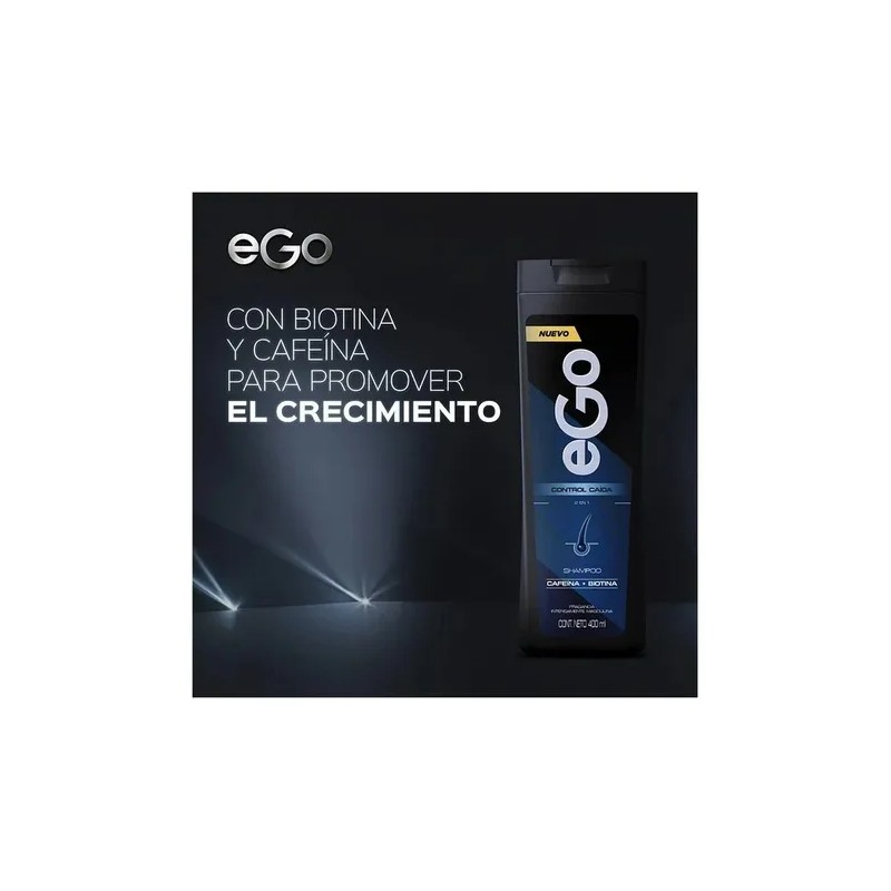 3 Shampoo Ego Control Caída 400ml