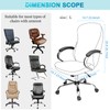 Tatuo 3 Pcs Computer Office Chair Cover Universal Rotating Chair