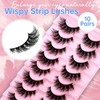 Fake Eyelashes Fluffy Strip Lashes Mink False Lashes Comfortable False