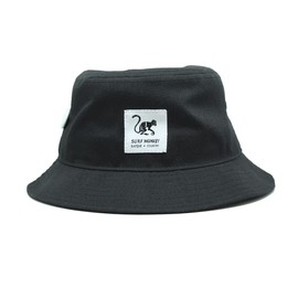 SURF MONKEY Recycled Bucket Repreve® Unisex Adult Fishing Hat, black