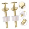 Ipetboom 4pcs Toilet Seat Bolt Replacement Kit Plated Screws with