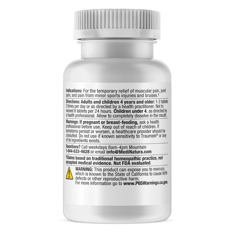 MediNatura Traumeel Arnica +13 Active Ingredients, 100 Tablets