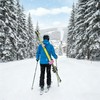 LinkWheres Women's Ski Carrier Strap, Pink Adjustable Shoulder Sling with