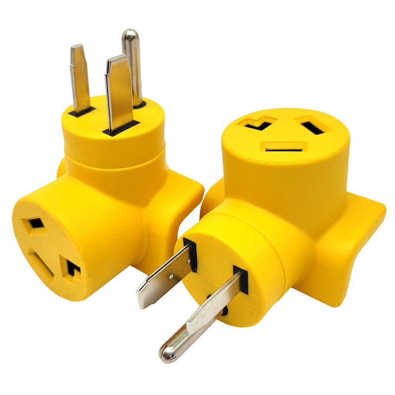Parkworld 63210 NEMA 6-50P to 10-30R One Piece Compact Adapter