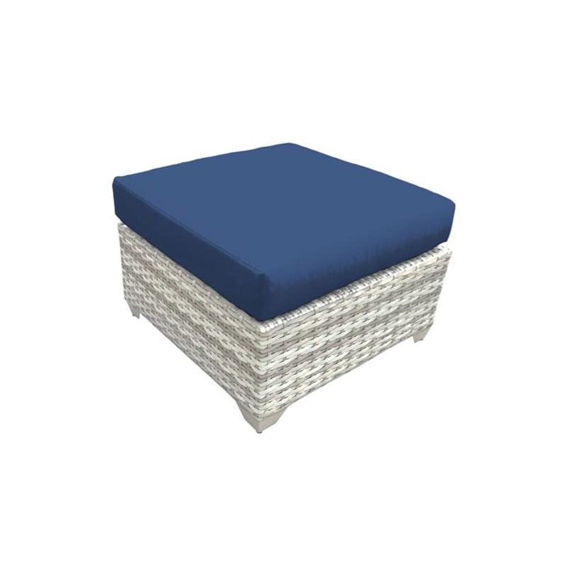 TK Classics TKC045b-O-NAVY Fairmont Ottoman, Navy