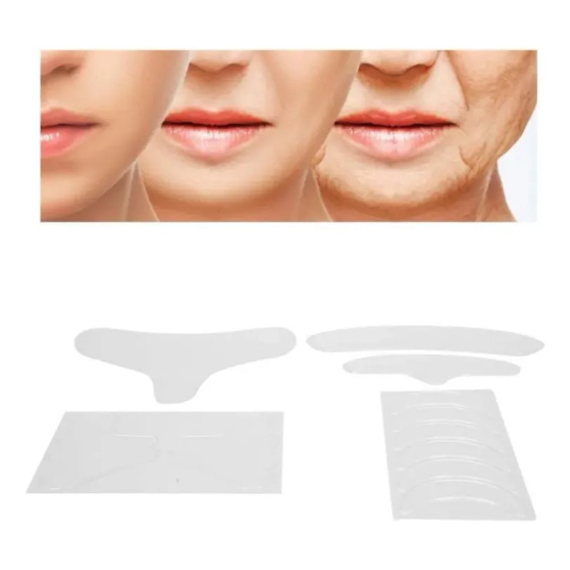 Piezas Silicona Facial Antiarrugas Parche Puede