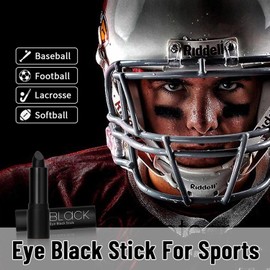 Shakven Pintura para la Cara en Barra Negra para Ojos | Pintura Facial Negra, Barra Negra fácil Colorear para Ojos para Deportes, Pintura Facial para Cosplay, Pintura Corporal