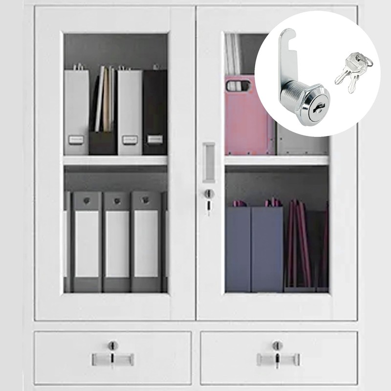 4 Sets of Cabinet Locks with Keys for Mailbox, Drawer