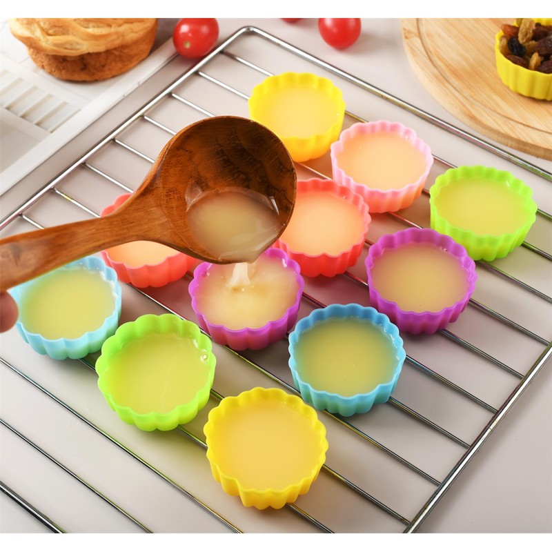 Mirenlife Reusable Silicone Baking Cups, 2 Inch Mini Size Silicone