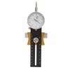 Woodworking Table Saw Dial Indicator, Stainless Steel, Black Calibration Tool