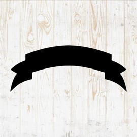 Ribbon Wall Decals Silhouette - Ribbon Wall Stickers - Text Banner Room Decor for Boys Girls Kids Room Bedroom Laptop Water Bottle Car Window Decals DWSV5753