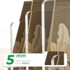 AIDIMOO Clear Acrylic 3 Compartment Mail & Letter Organizer for