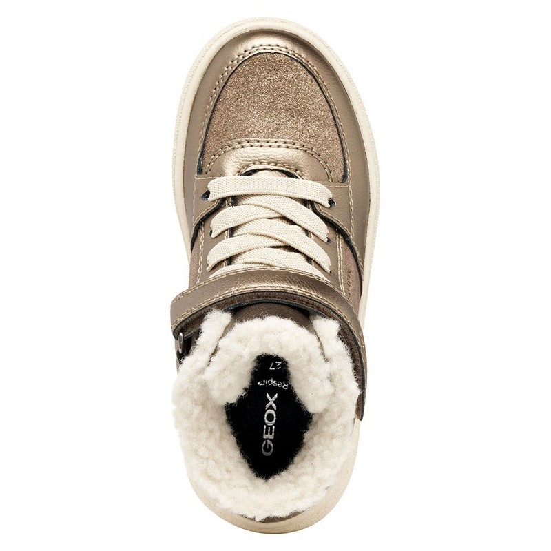 Geox J THELEVEN Girl B AB Sneaker, Grigio Fumo, 34
