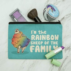 I'm The Rainbow Sheep of the Family Gay Pride Makeup Cosmetic Bag Organizer Pouch