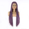 BTWTRY Purple Braided Wig Micro Braided Hair Synthetic Lace Front