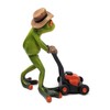 formano Funny Frog Figure with Lawn Mower Poly 16 cm