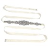 Rhinestone Wedding Dress Belt Elegant Waistbelt Clothes Accessories for Bride