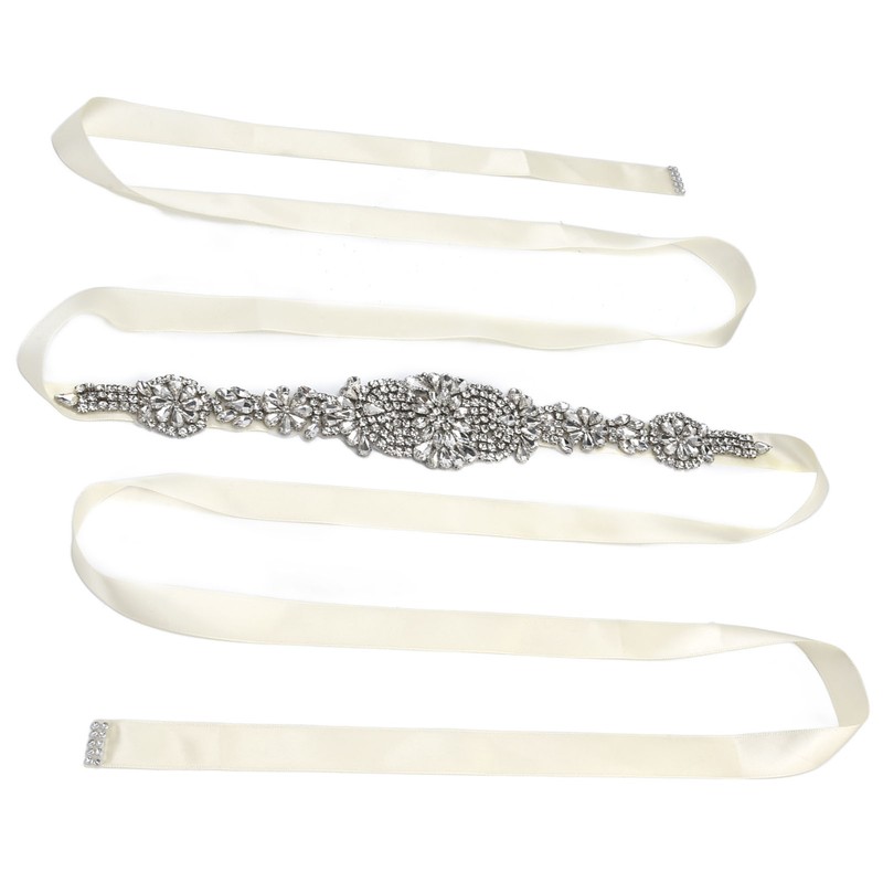 Rhinestone Wedding Dress Belt Elegant Waistbelt Clothes Accessories for Bride