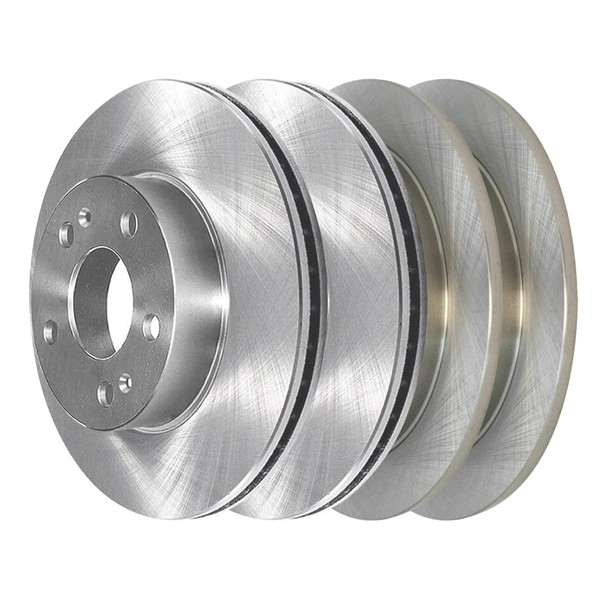 AutoShack Front and Rear Brake Rotors Set of 4 Replacement