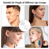 12Pcs Silicone Earring Backs, 18K Silver Earring Back 925 Sterling