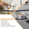 W10196405 W10196406 Chrome Drip Pans Kit by Blutoget -Compatible for