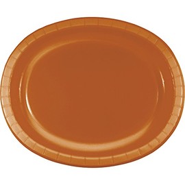 Creative Converting OVAL PLATTER 10" X 12", Orange