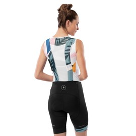 SIROKO - BX Jungle Women's Cycling Bib Shorts - M - Black/White/Green