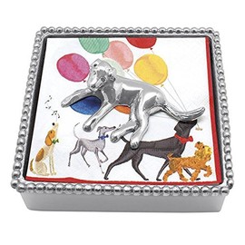 Mariposa Labrador Beaded Napkin Box