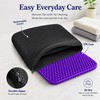 Purple Gel Honeycomb Slim 0.8 Seat Cushion for Office Chair,