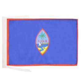 AZ FLAG GUAM FLAG 18'' x 12'' cords - GUAMANIAN SMALL FLAGS 30 x 45cm - BANNER 18x12 in