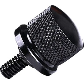 Goldfire 1/4"-20 Cross Universal Thread Alloy Rear Fender Seat Screw Bolt Nut Knob Tab Cover Kit for Harley Sportster, Fat Boy, Dyna, Softail, Chopper, Bobber, Custom, Kepher, V-ROD, Touring, Glide