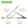 Genius® 8" (200mm) Retrofit UPVC Window Friction Stay Hinges Top