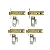 Pack of 4 Heavy Duty Nickel Plated 3 Inch Fire