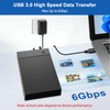 Gbformat 3.5 Hard Drive Enclosure, USB C/USB 3.0 SATA HDD