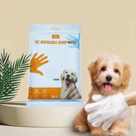 Hnjasnee Pet Grooming Gloves for Dogs and Cats, coconut oil for dogs ， dog paw wipes ，dog washing gloves ，coconut oil for dogs (coco 6pcs)