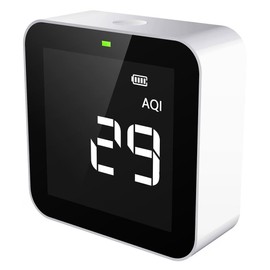 Temtop 템탑 M10 공기질 모니터 실내 테스트기 AQI PM2.5 VOCs 포름알데히드 검출기, 미국 공인 공기 센서 Temtop M10 Air Quality Monitor Indoor Tester AQI PM [M10 (PM2.5 AQI TVOC HCHO)]