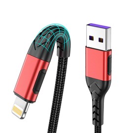 Durcord 3Pack 6FT Red Phone Charger Fast Charging Cable Cord USB A Charger Upgarded