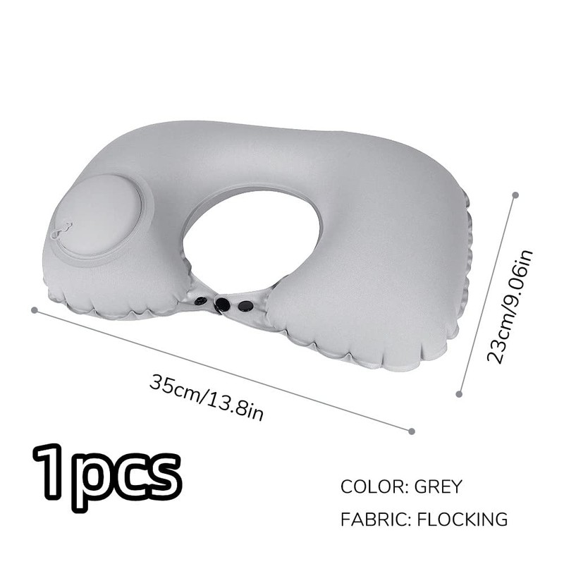 XiXiRan Inflatable Travel Pillow, Portable Comfortable Neck Pillow, Quick Inflation,
