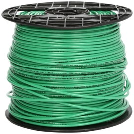 Southwire 22968201 Stranded THHN 12 Gauge Building Wire, 500-Feet, Green