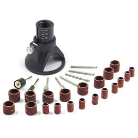 VOBOR Electric Grinder Locator, Horn Cap Drill and 29 Pieces Rotating Multi-Tool Electric Grinder Locator Drill Holder HSS Milling Cutter Drill Bit for Various Electric Grinders