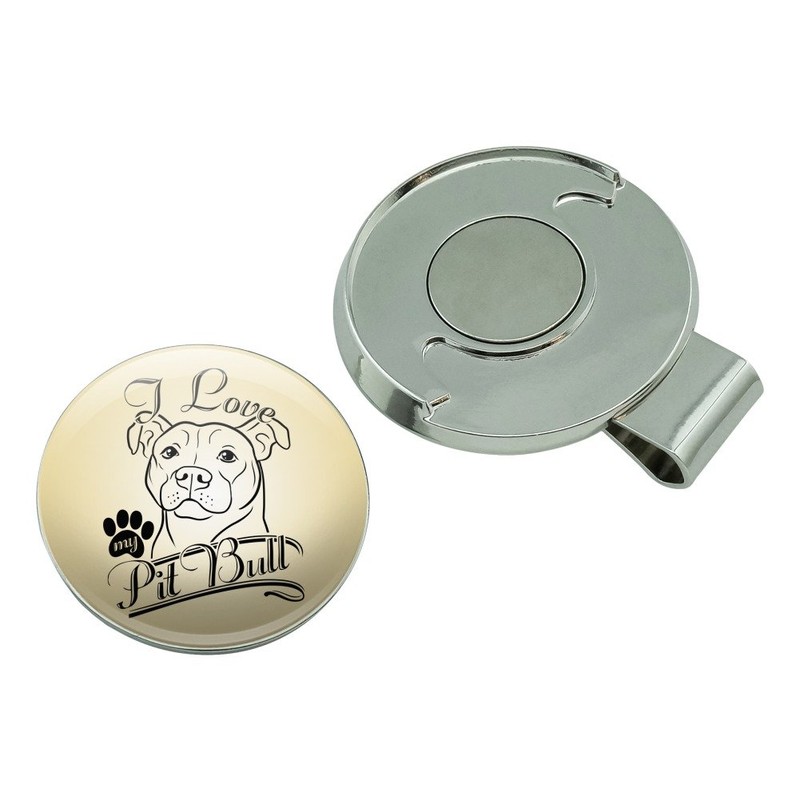 GRAPHICS & MORE I Love My Pit Bull Golf Hat