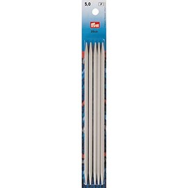 Prym 5.00mm/20cm Long Double Pointed Knitting Pin Sets of 5