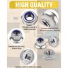 Caianwin Pack of 10 Flange Nuts M10 Nuts DIN 6926